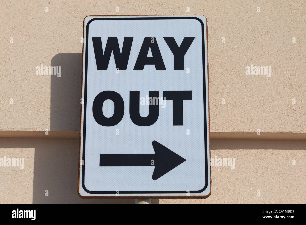 Way road sign isolated on hi-res stock photography and images - Alamy