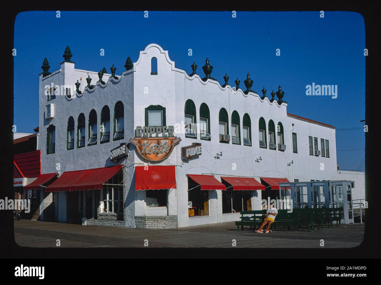 Old Boardwalk stores, Ocean City, New Jersey Stock Photo Alamy