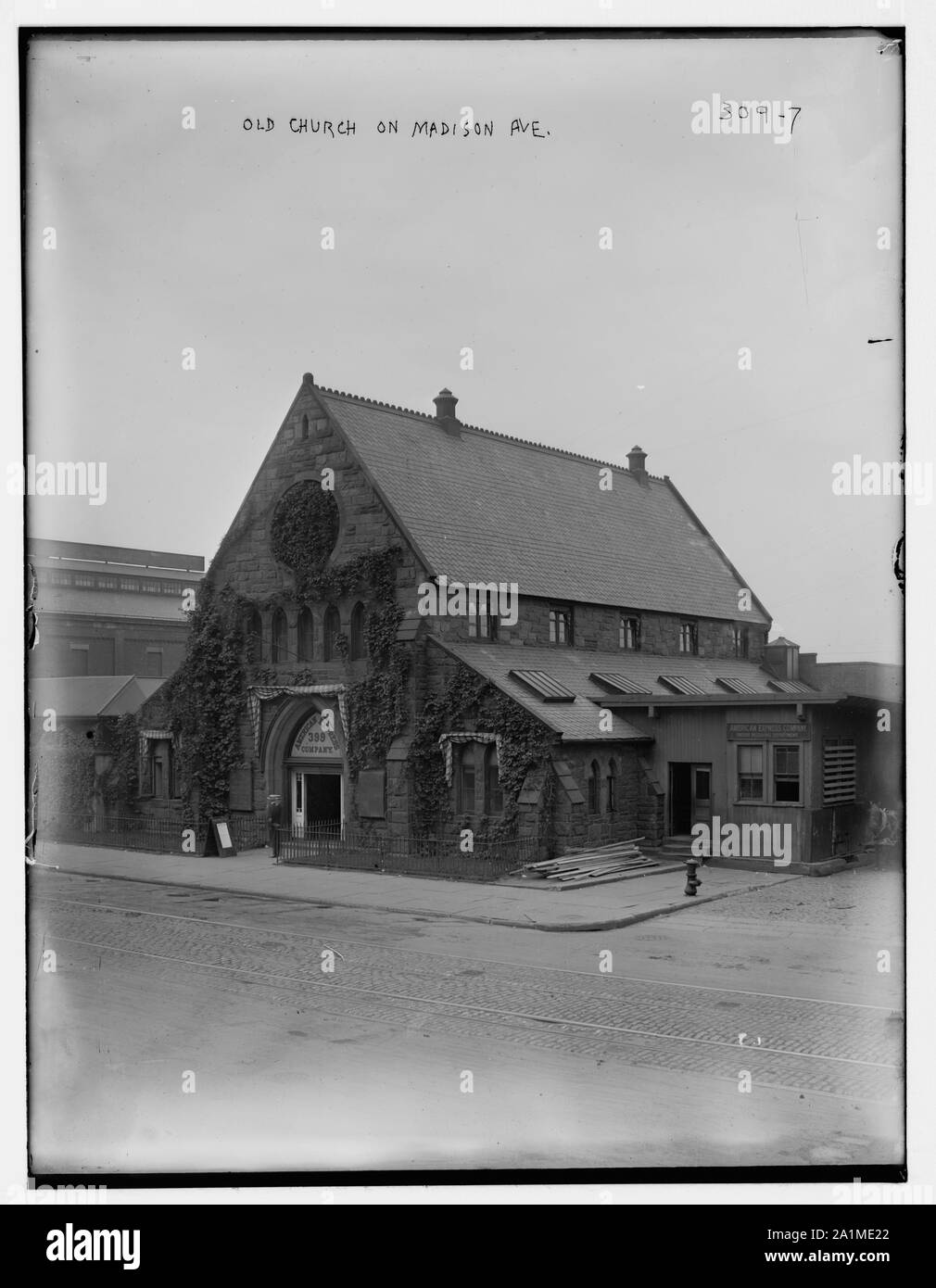 Old church historic site Black and White Stock Photos & Images - Alamy