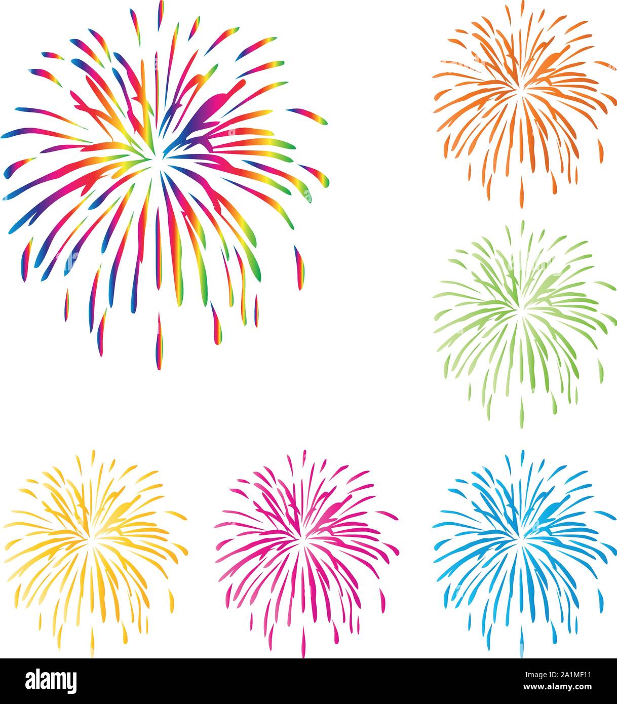 Empty Vial Twice Fireworks Explosion Empty Stock Vector (Royalty