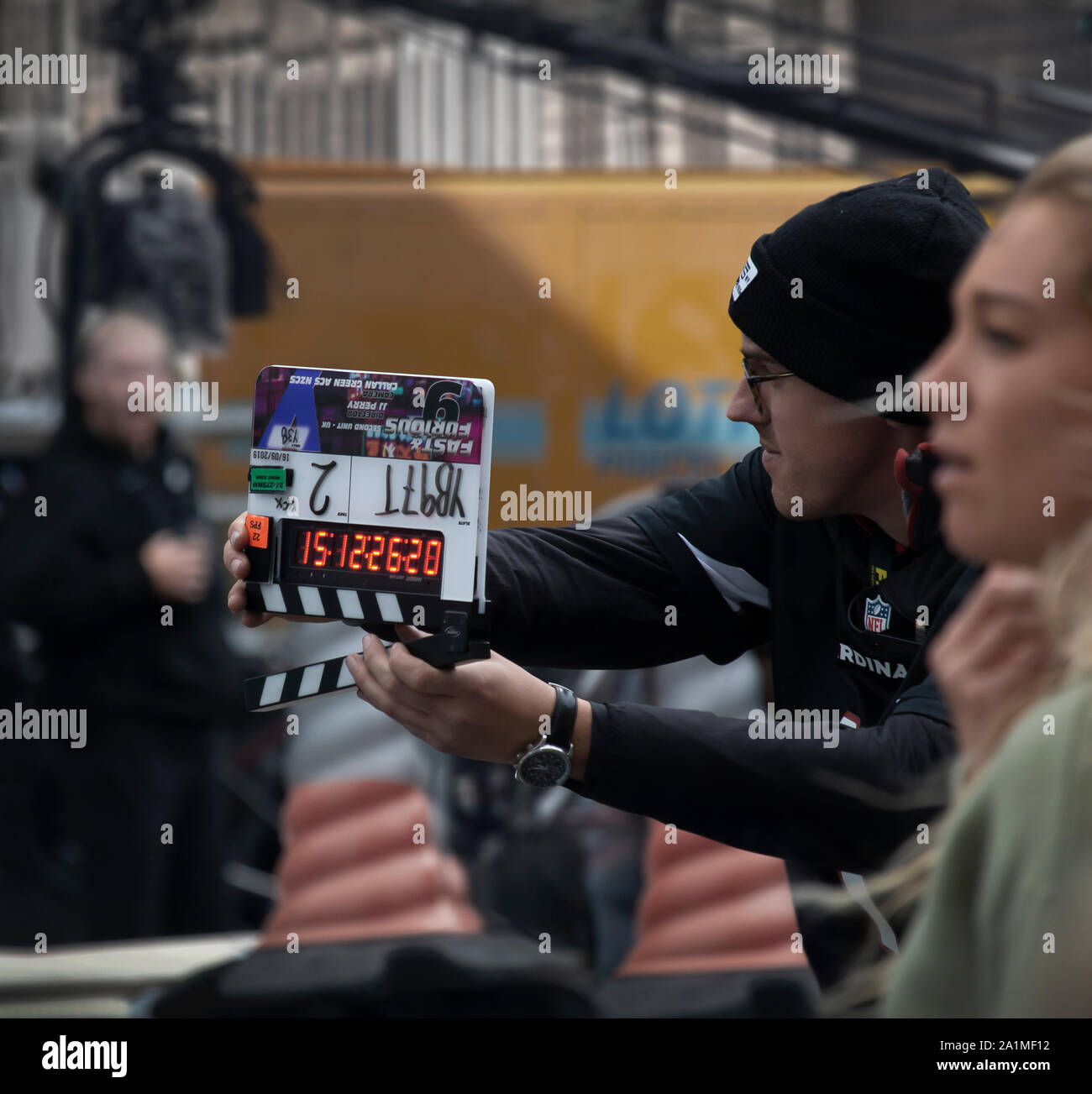 Fast and Furious 9 Filming in Edinburgh, Scotland Stock Photo