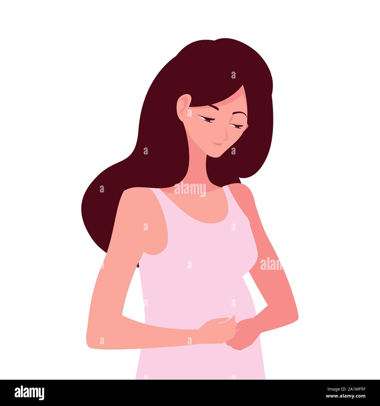 Expecting Mother Vector Pregnant woman design, Mother family love pregnancy maternity expecting ...