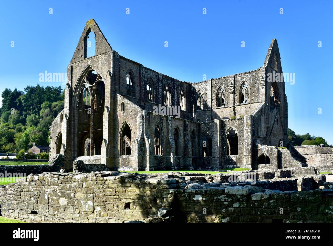 Tintern Abbey Ruins Stock Photo