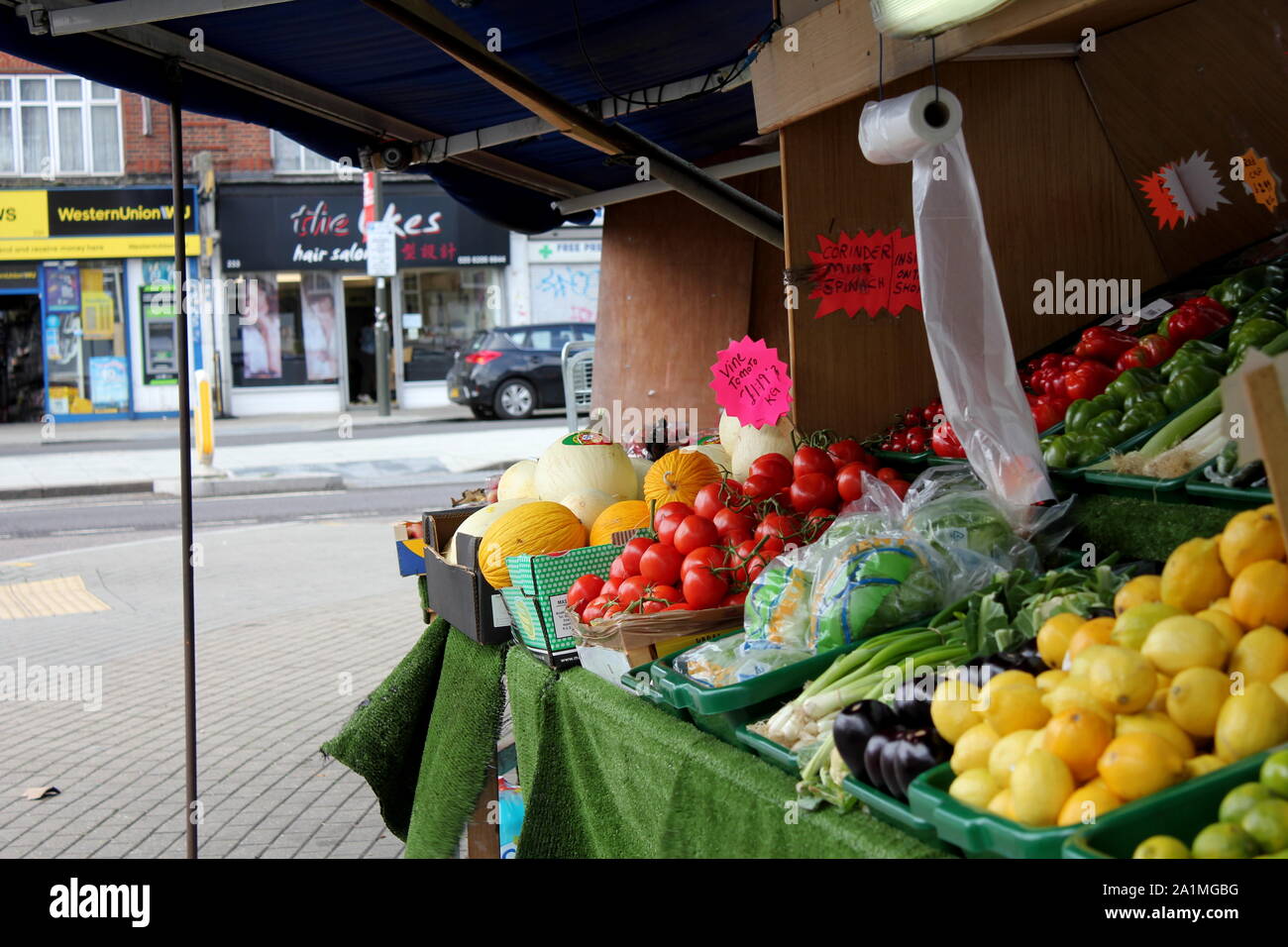 Statues in bronze, human bodies dog and rabbit heads, London Stock