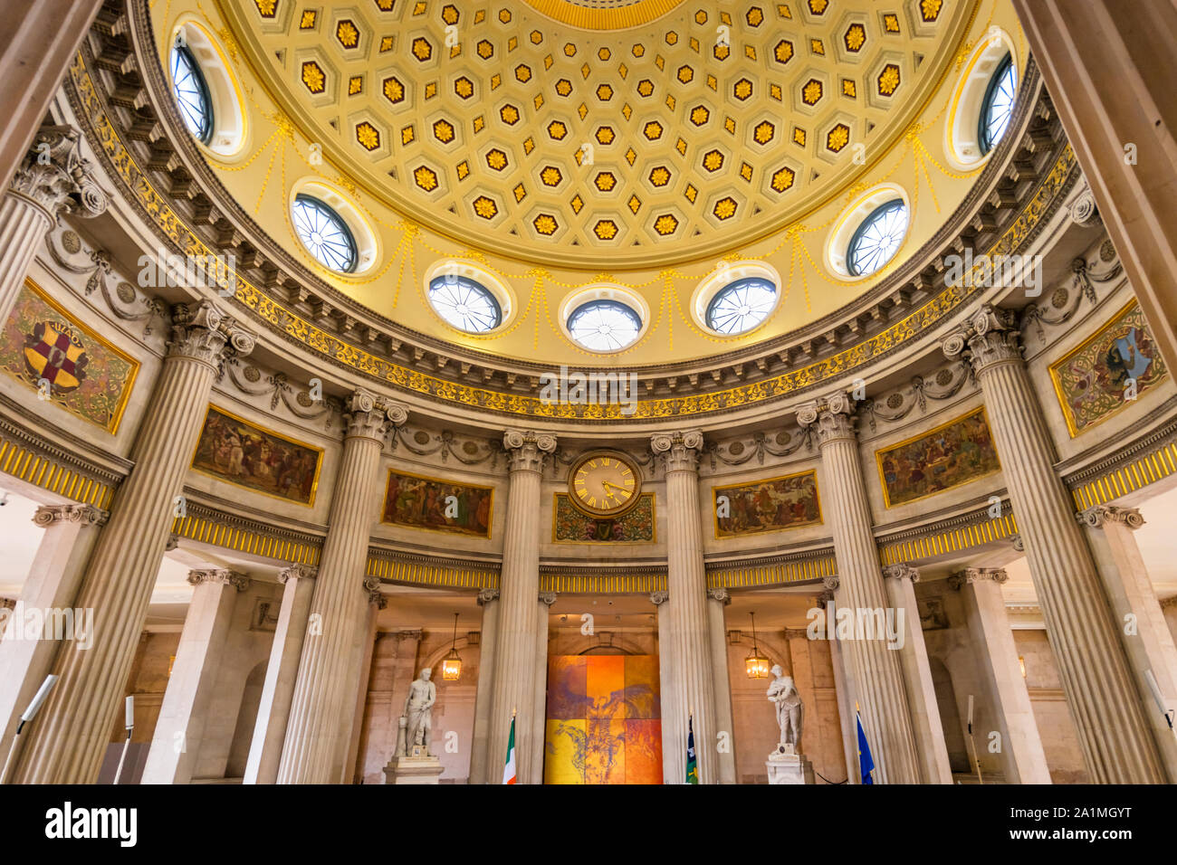 Stock photograph of the City Hall Interior in downtown Dublin Ireland Stock Photo