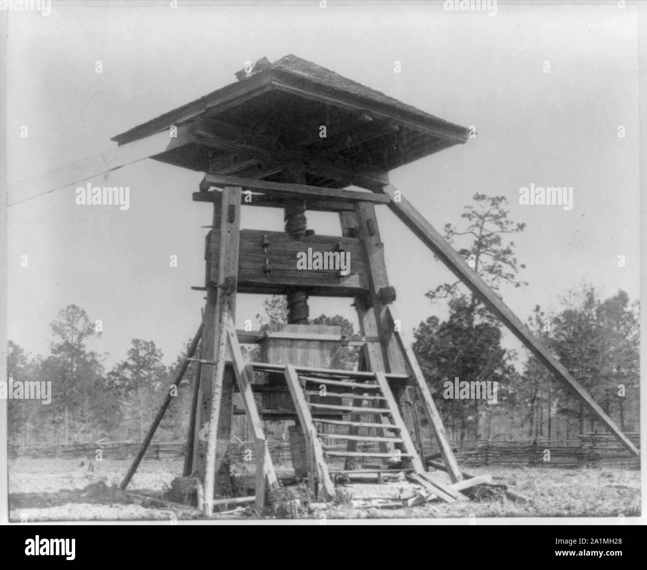 Old cotton press near Thomasville, Stock Photo Alamy