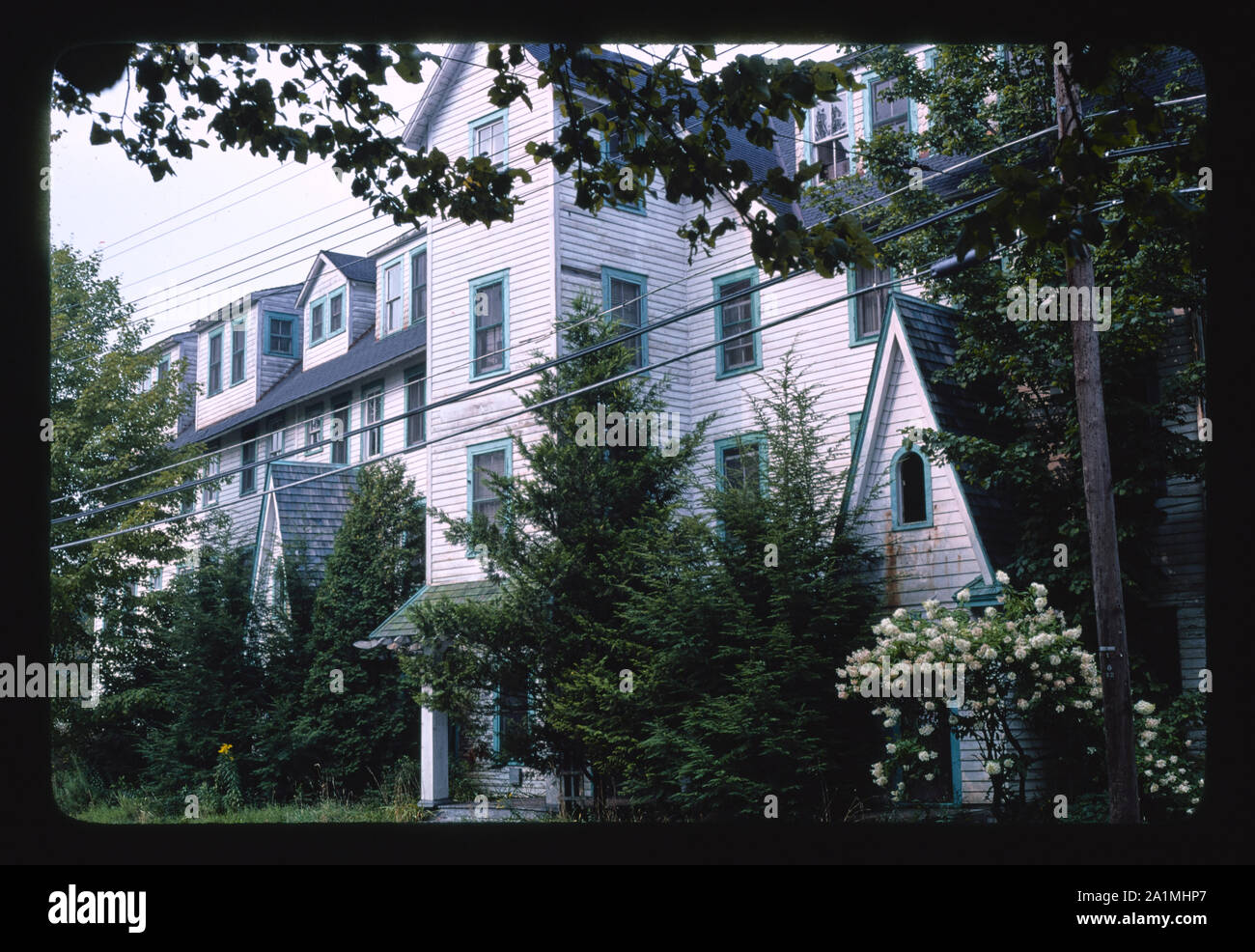 Old hotel I, Woodlawn Villa?, Cty Rt 1A, Kauneonga Lake, New York Stock