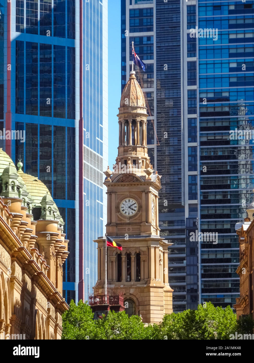 Stock photograph of the Sydney Post Office in downtown Sydney, Australia on a sunny day. Stock Photo