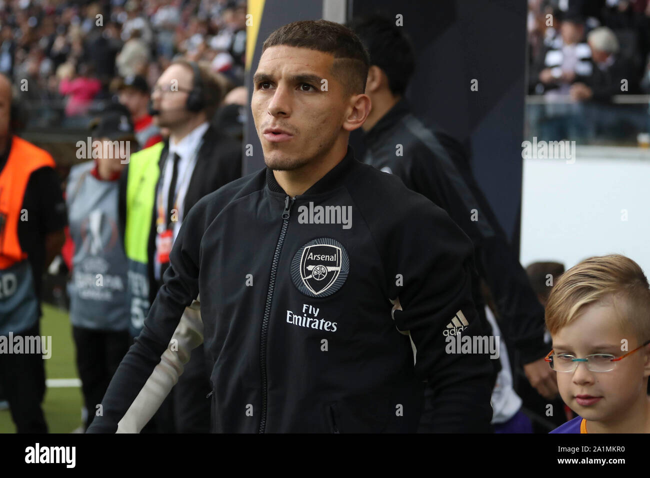 Lucas Torreira FC Arsenal during the UEFA Europa League, Group F football match between Eintracht Francfort and Arsenal FC on September 19, 2019 at the Commerzbank-Arena in Frankfurt, Germany - Photo Laurent Lairys / DPPI Stock Photo