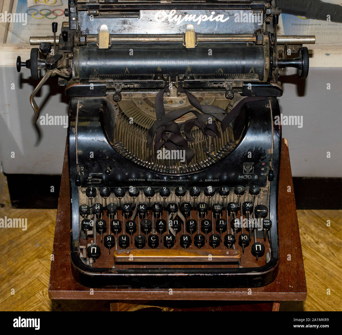 Mechanical typewriter of the early 20th century Olympia, Germany Stock