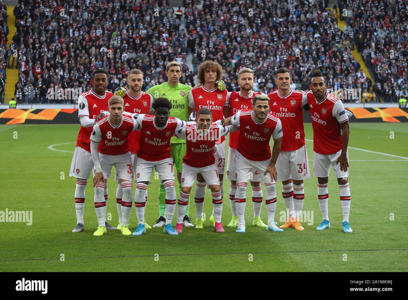 Team FC Arsenal during the UEFA Europa League, Group F football match between Eintracht Francfort and Arsenal FC on September 19, 2019 at the Commerzbank-Arena in Frankfurt, Germany - Photo Laurent Lairys / DPPI Stock Photo