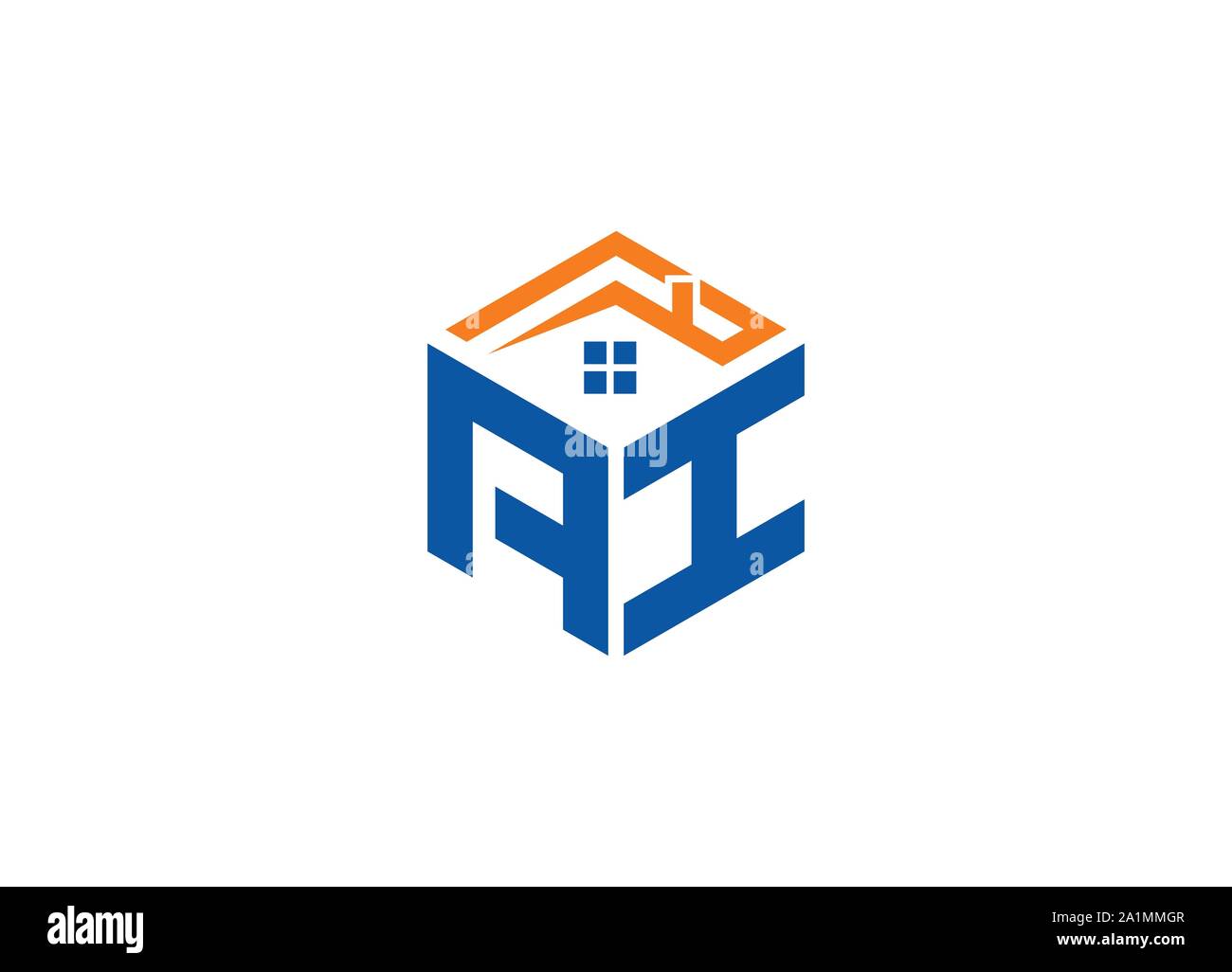 Abstract polygonal Letter Logo, hexagon letter logo, polygonal Letter ...