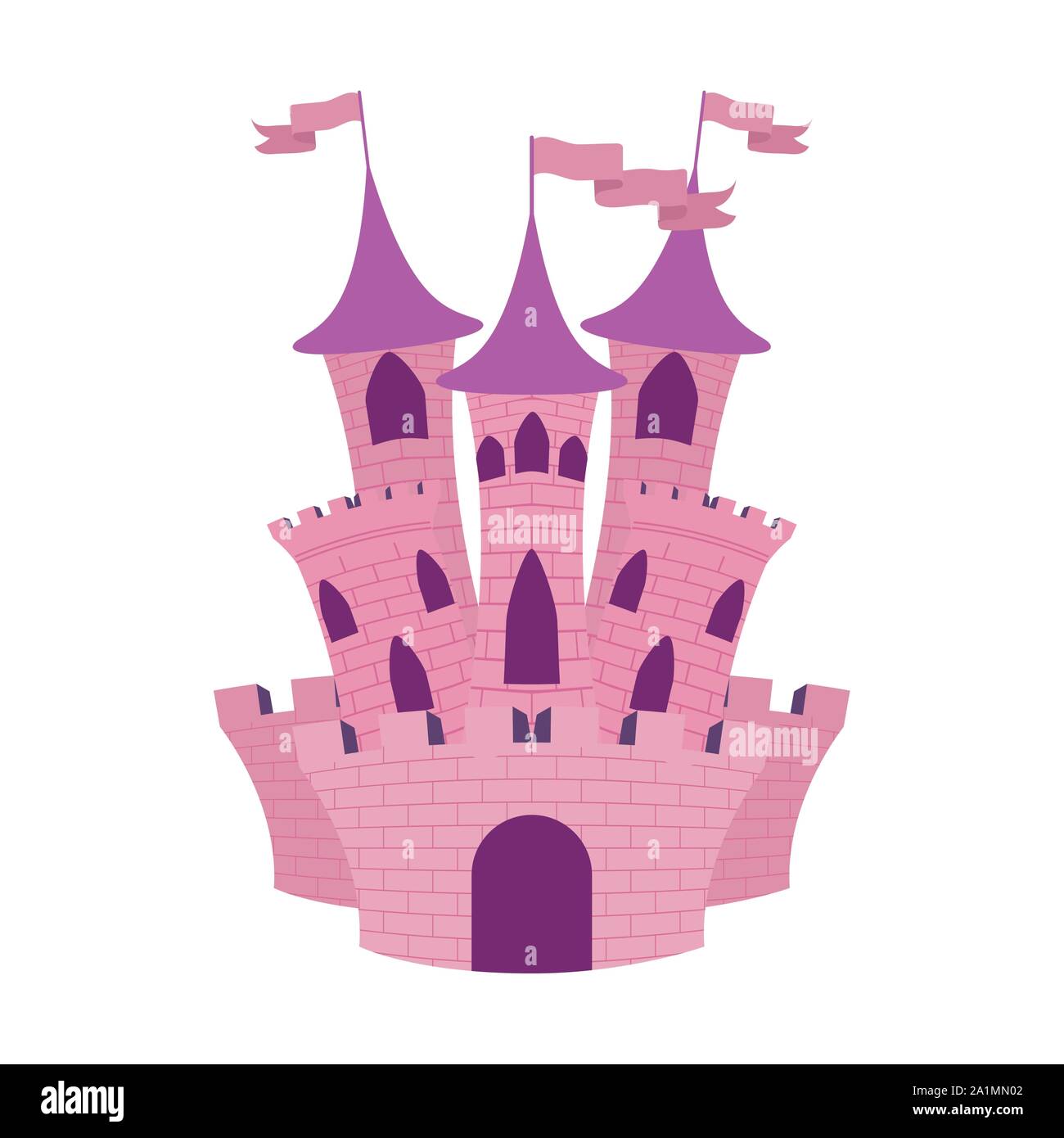 Pink and purple castle sales