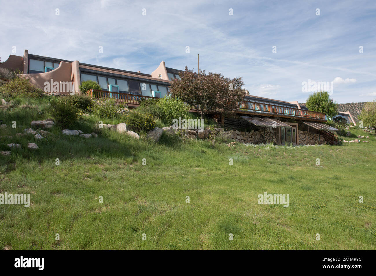 One facade of Sunridge, the last home of Hollywood actor Dennis Weaver ...