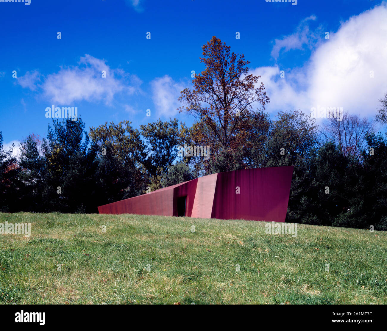 One of several modernist outbuildings on the estate that includes