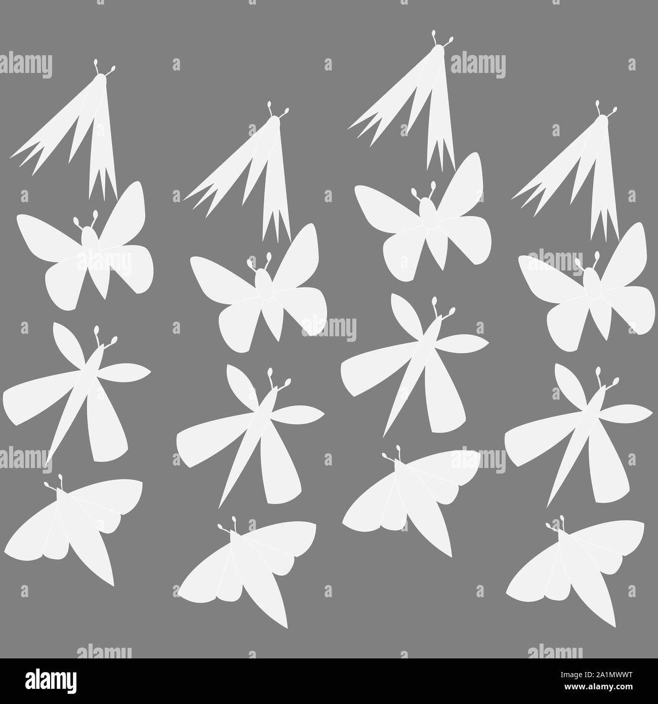Colorful Butterfly Pattern For Background Notebook Simple Design