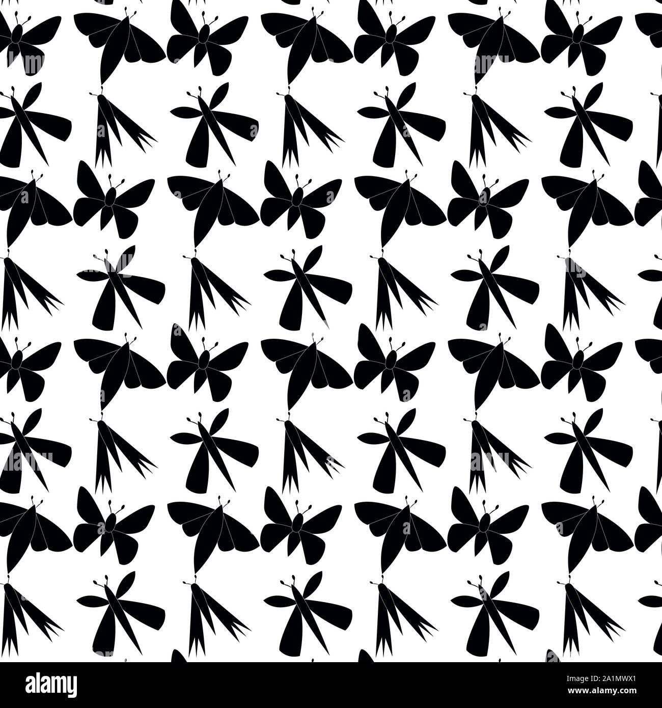 Colorful Butterfly Pattern For Background Notebook Simple Design