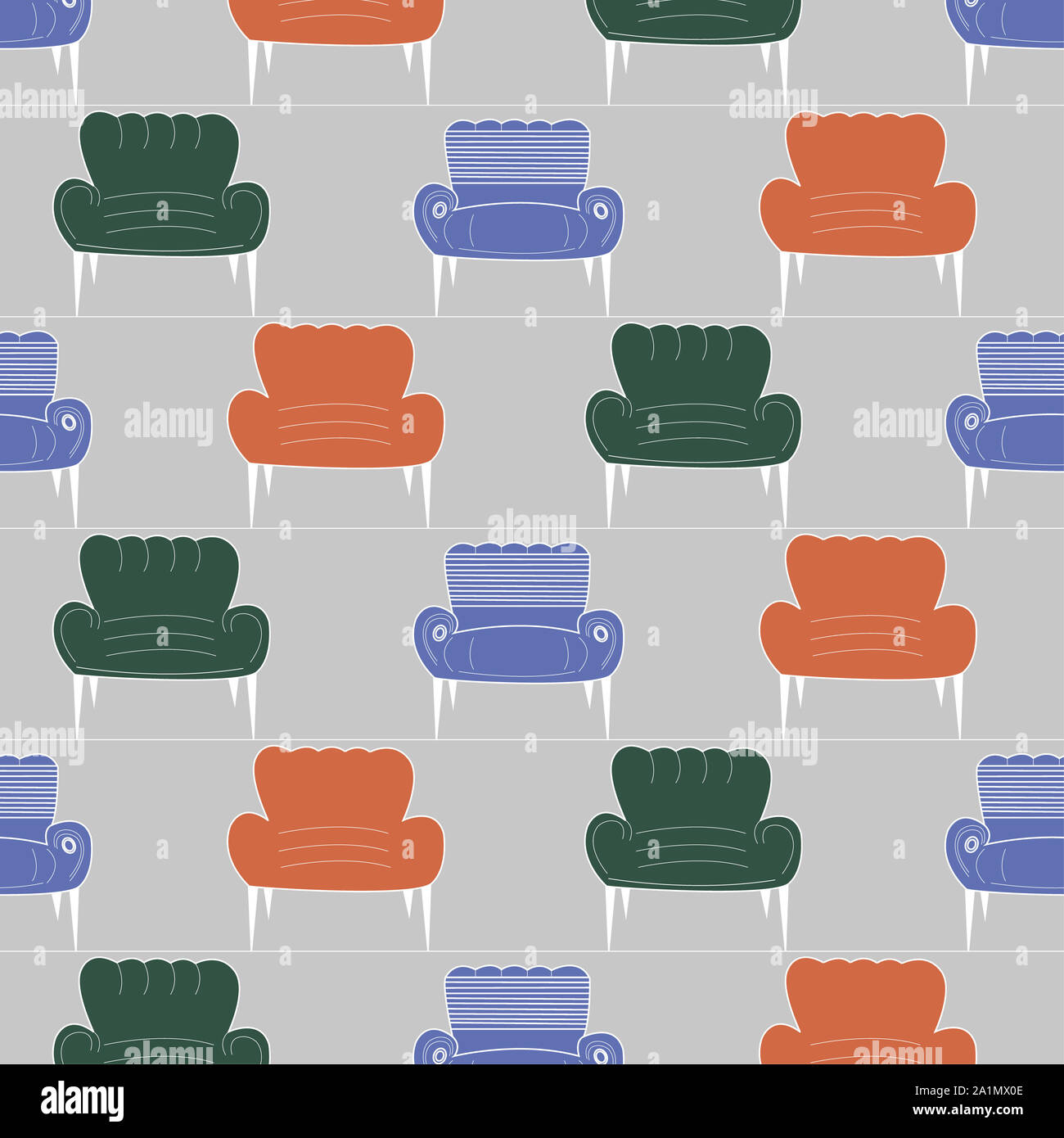 Living room furniture design concept with modern home interior elements ...