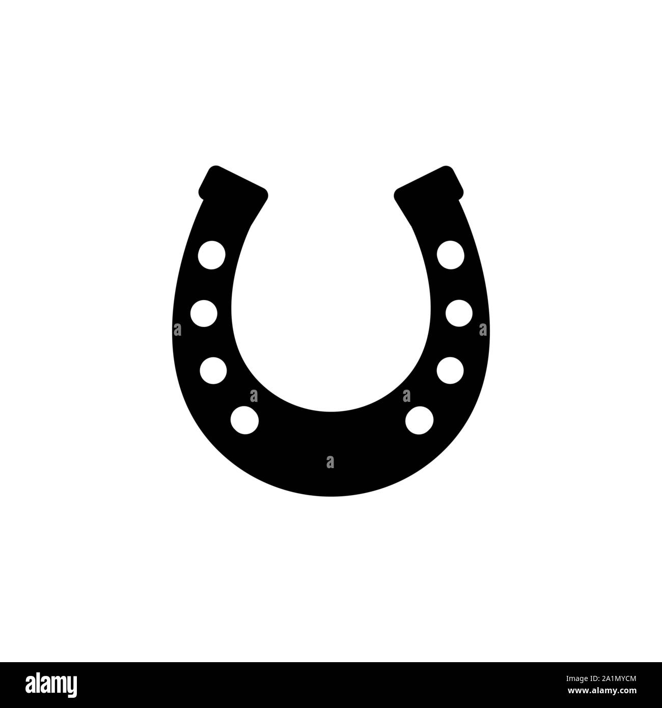 Lucky horseshoe isolated Black and White Stock Photos & Images Alamy