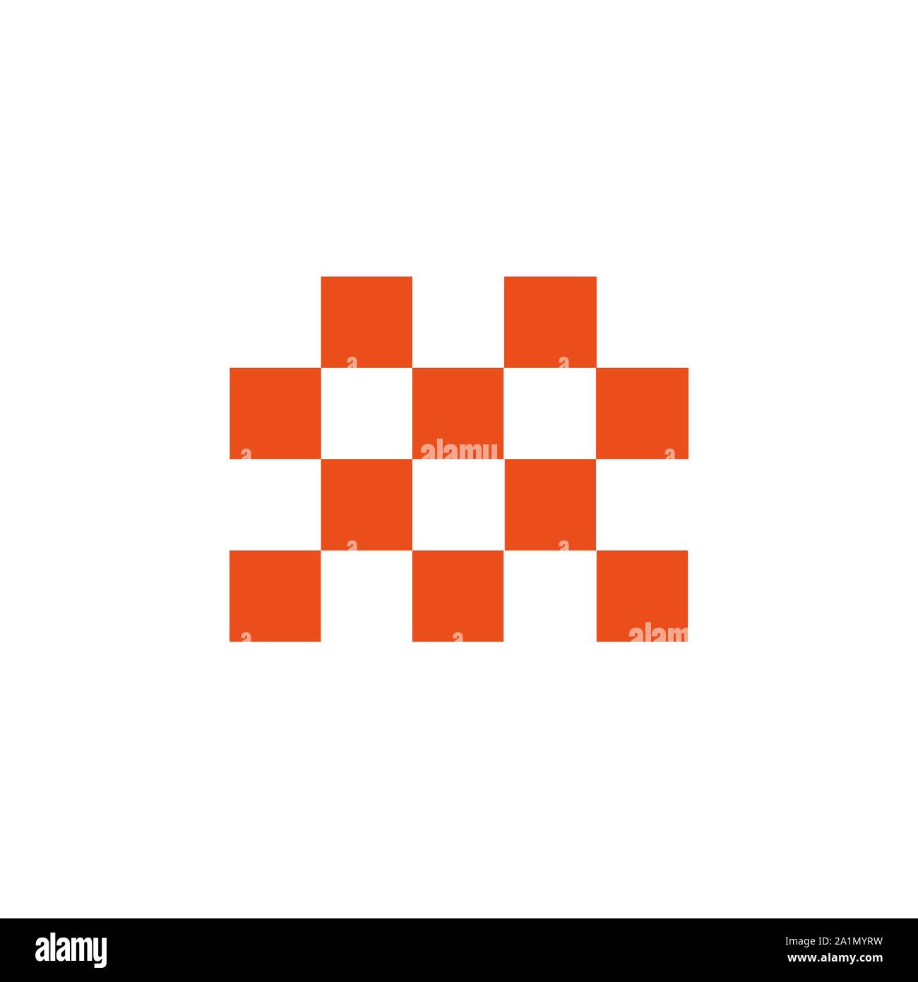 Abstract pixel cars icon isolated on white background. Stock Vector
