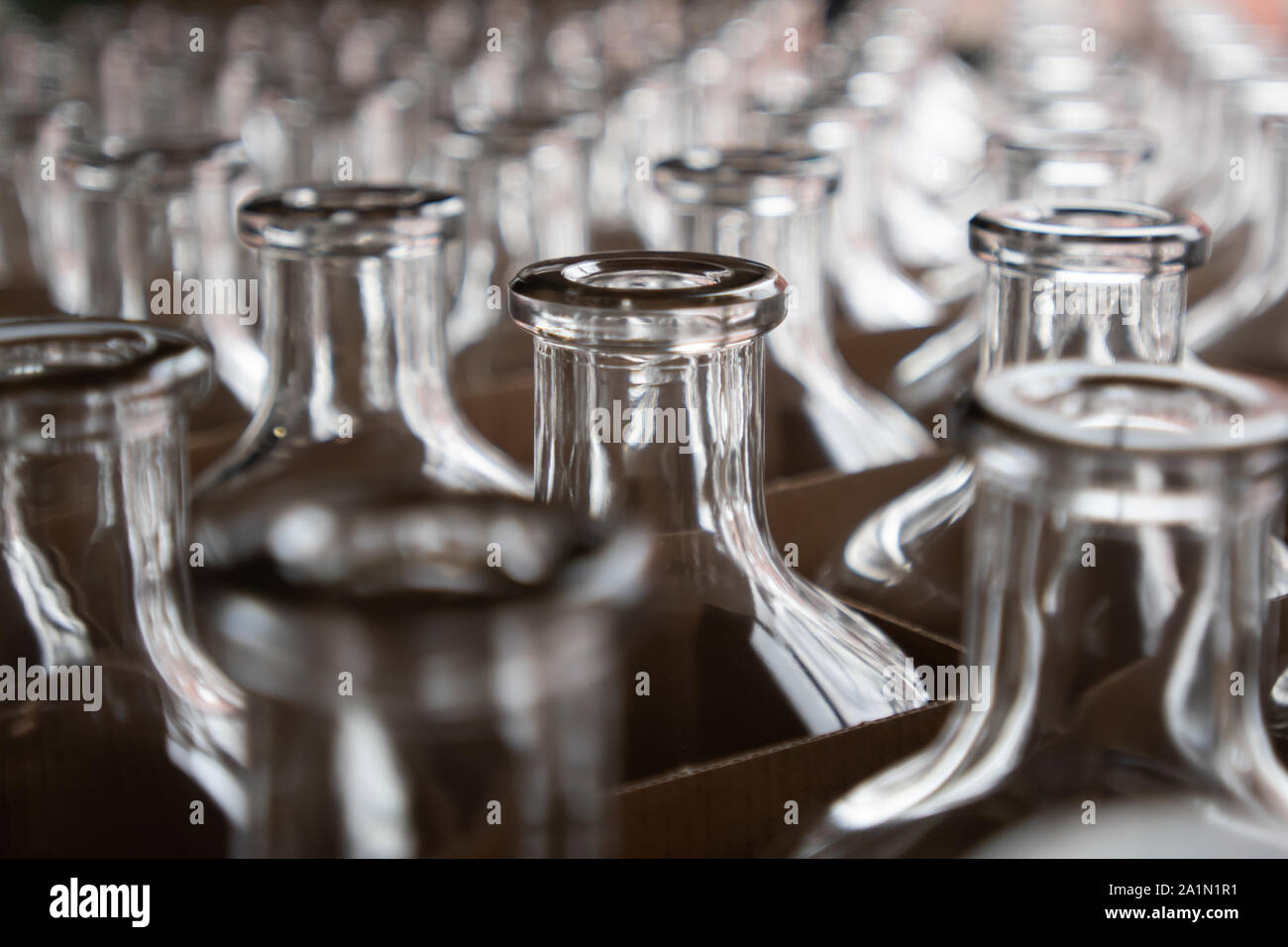 Detail empty glass jars hi-res stock photography and images - Alamy