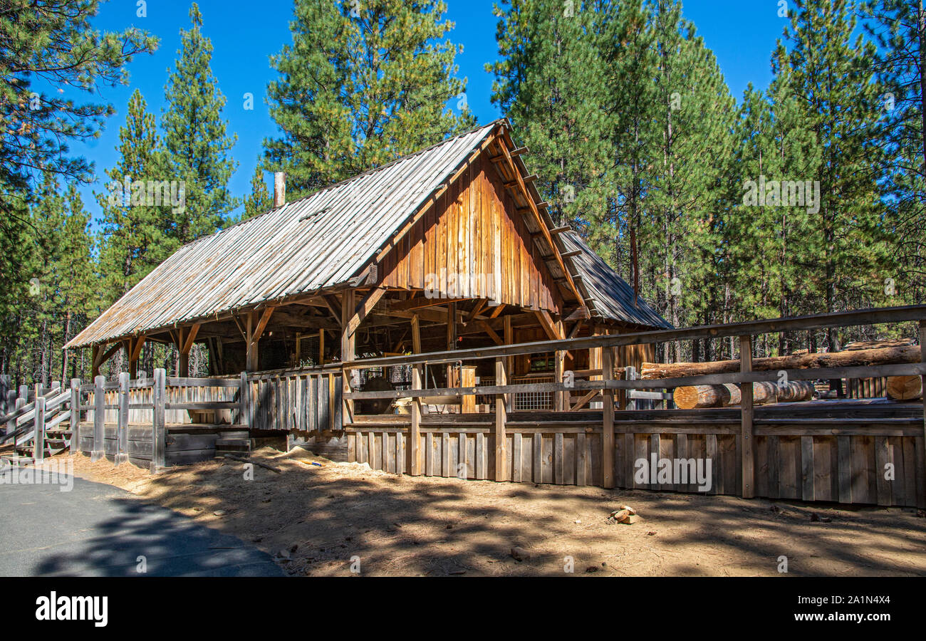 Oregon, Bend, High Desert Museum, 1904 Miller Familly Sawmill Stock