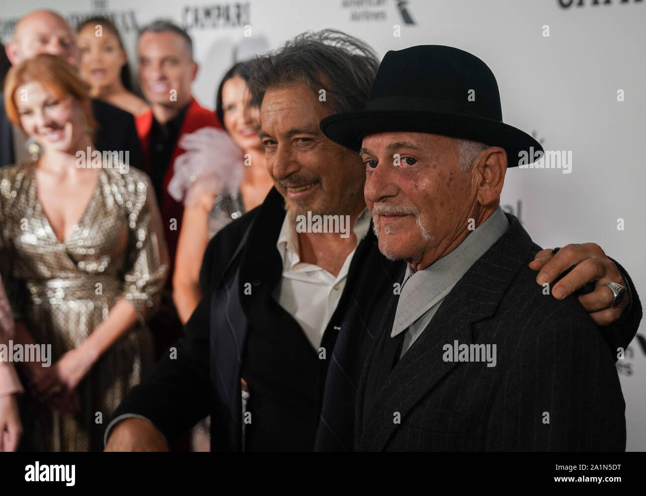 New York, United States. 27th Sep, 2019. Al Pacino and Joe Pesci arrive