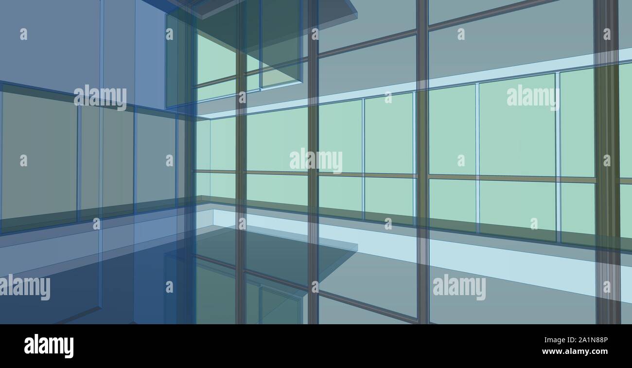 Modern architecture wireframe. Concept of urban wireframe. Wireframe ...