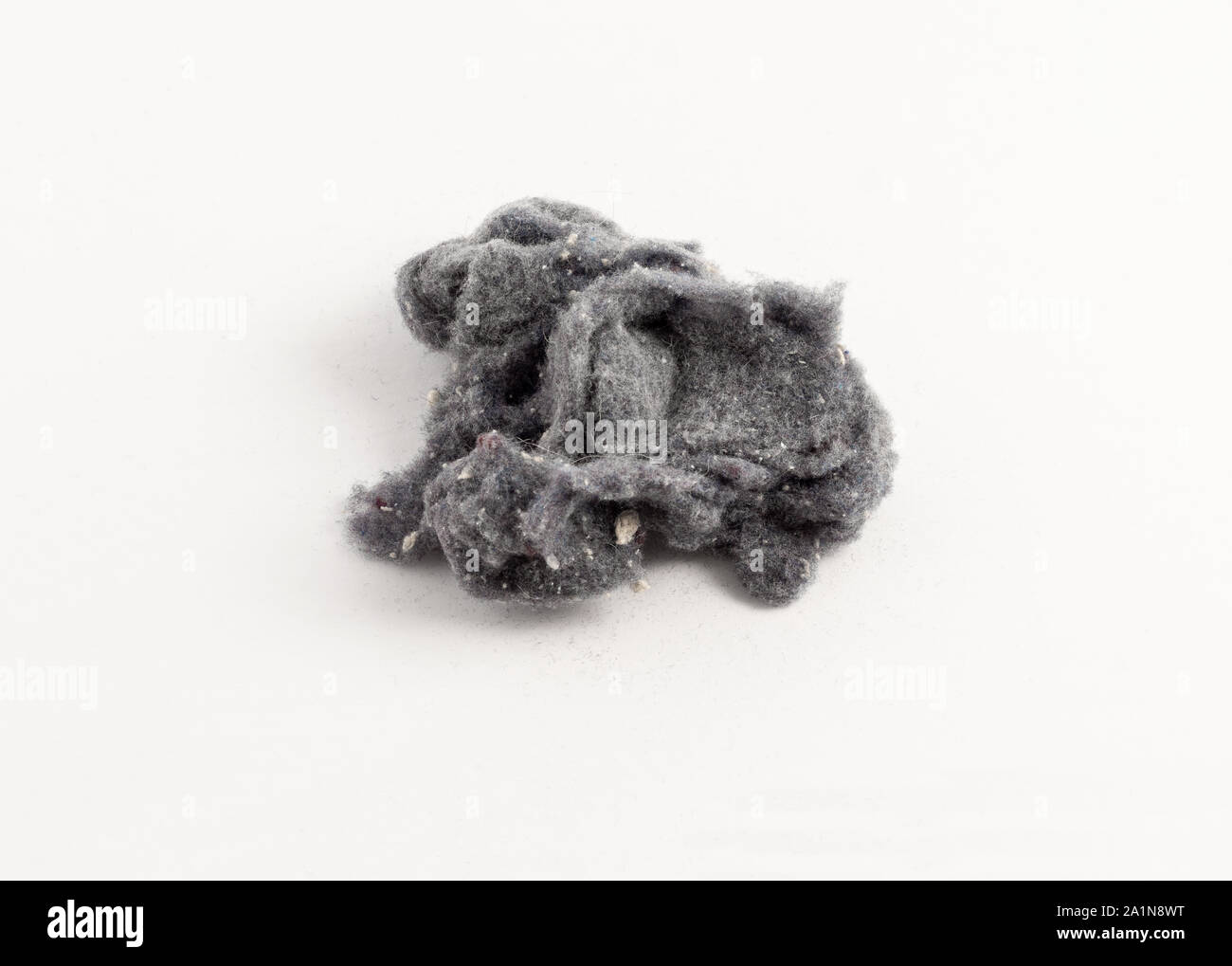 laundry lint on white background Stock Photo Alamy