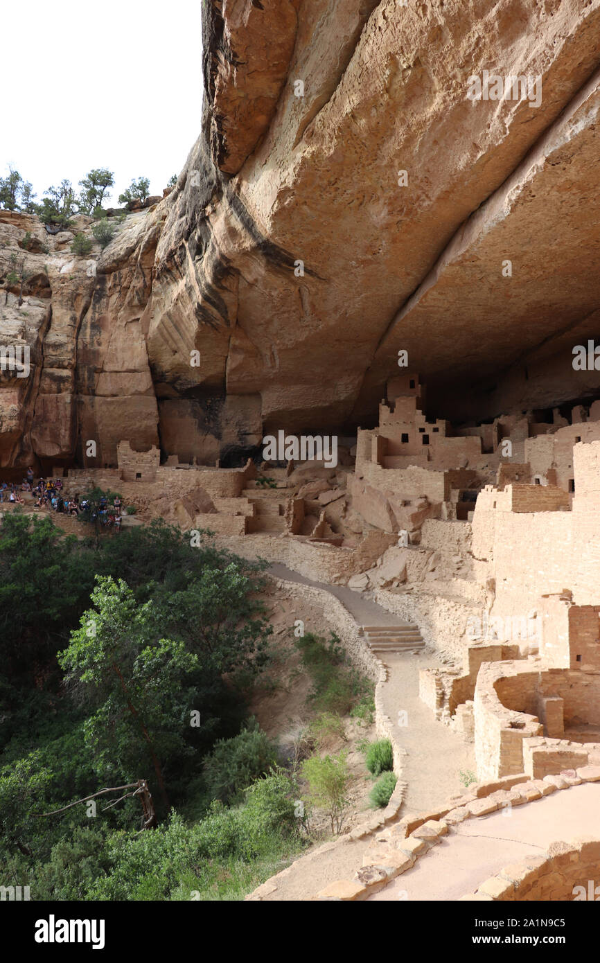 Mesa Verde Cliff Dwelling at the Mesa Verde National Park in Colorado ...