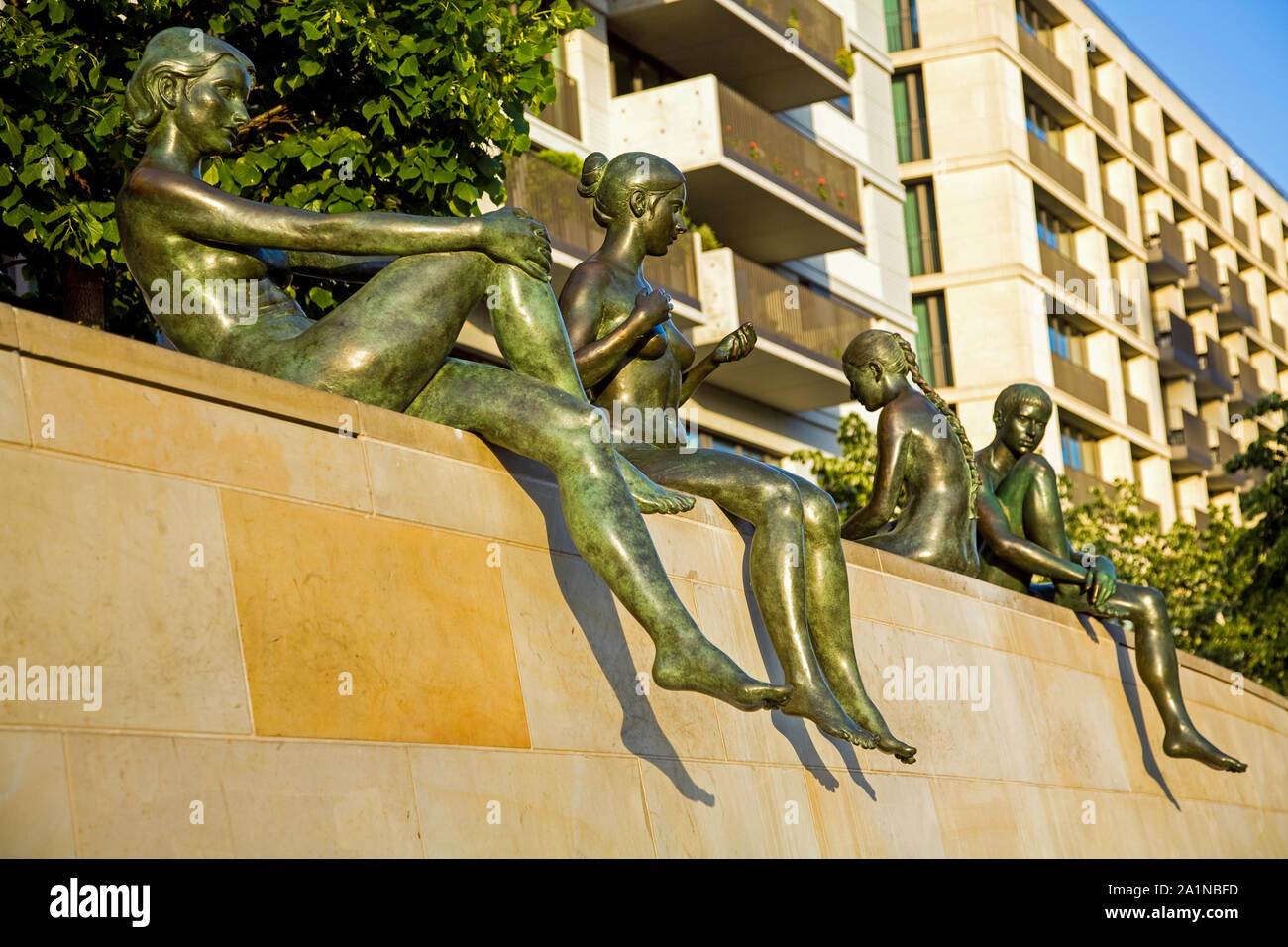 Street statues in Berlin Germany Stock Photo Alamy