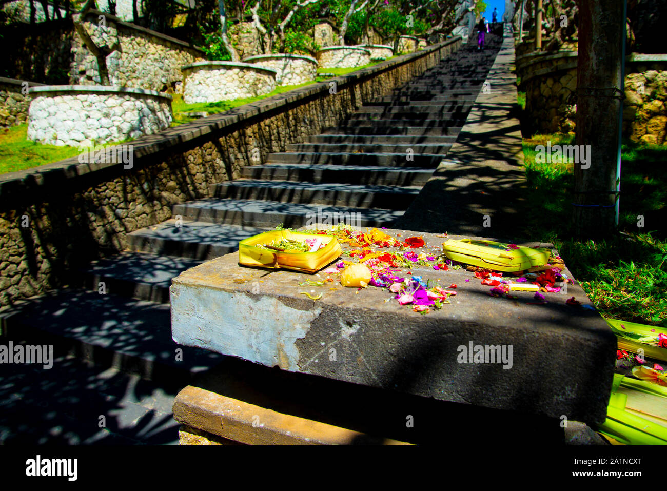 Canang Sari Offerings - Bali - Indonesia Stock Photo