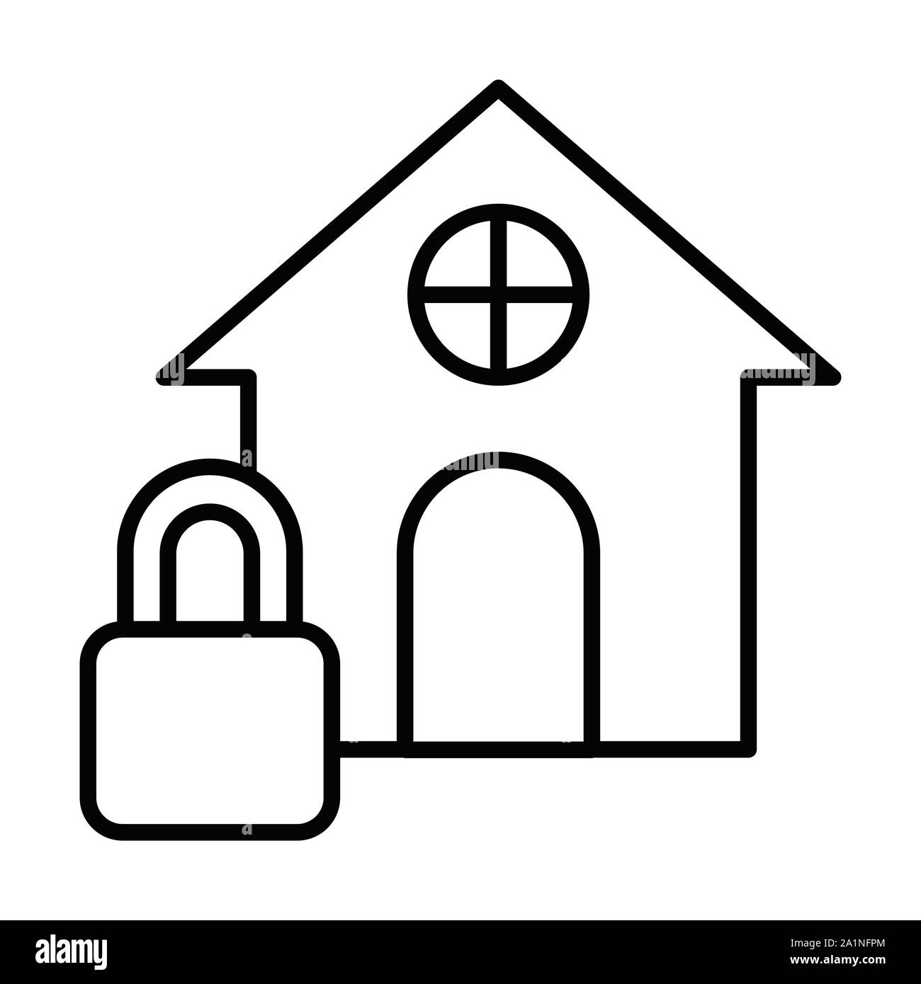 Home Icon, Vector Illustration, Business Outline Stock Vector Image ...