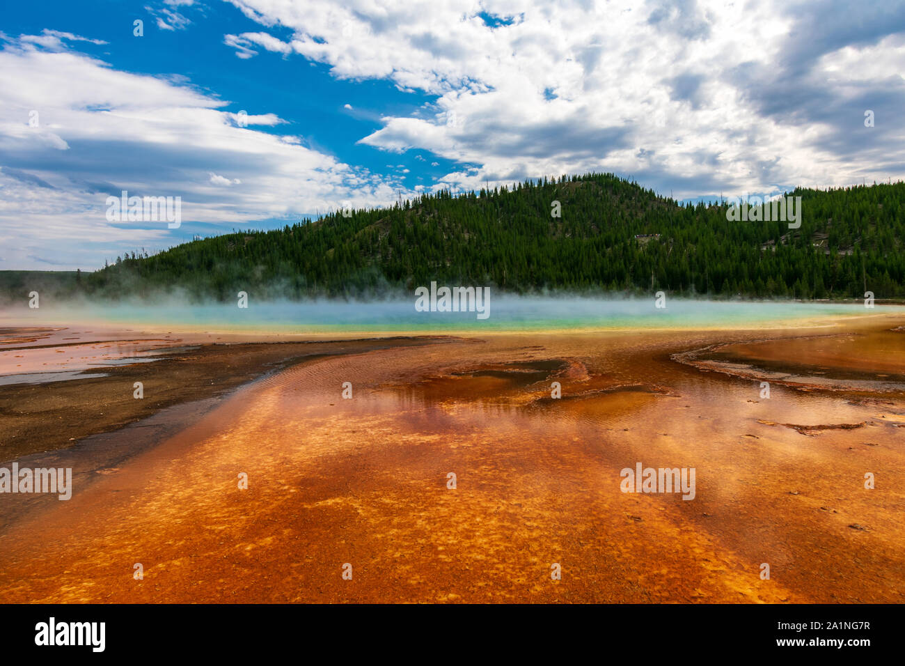 Grand Prismatic Spring, Yellowstone National Park Stock Photo - Alamy