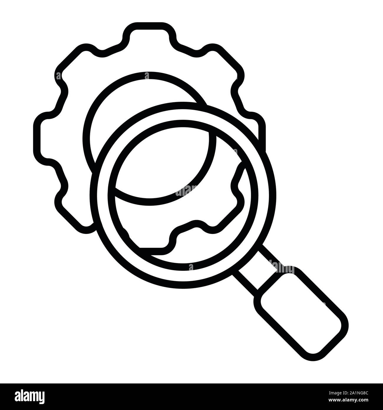 Gear Icon, Vector Illustration, Business Outline Stock Vector Image ...