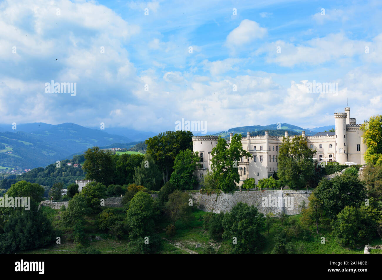 Wolfsberg: Wolfsberg Castle, in Austria, Kärnten, Carinthia, Stock Photo