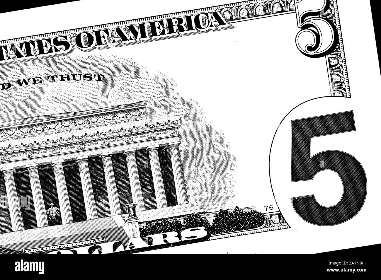 Abstract US dollar composition with effects for background Stock Photo