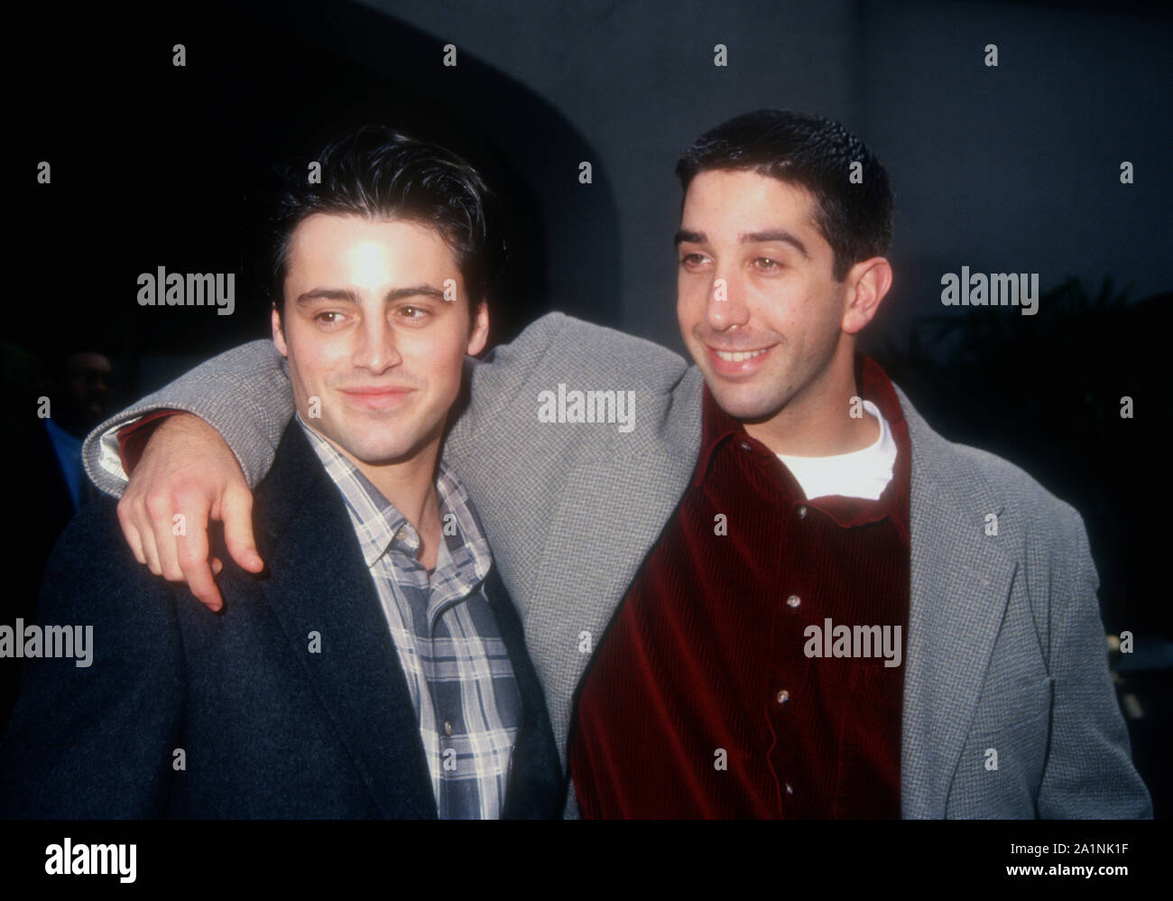 Pasadena California Usa 9th January 1995 Actor Matt Leblanc And Actor David Schwimmer Attend