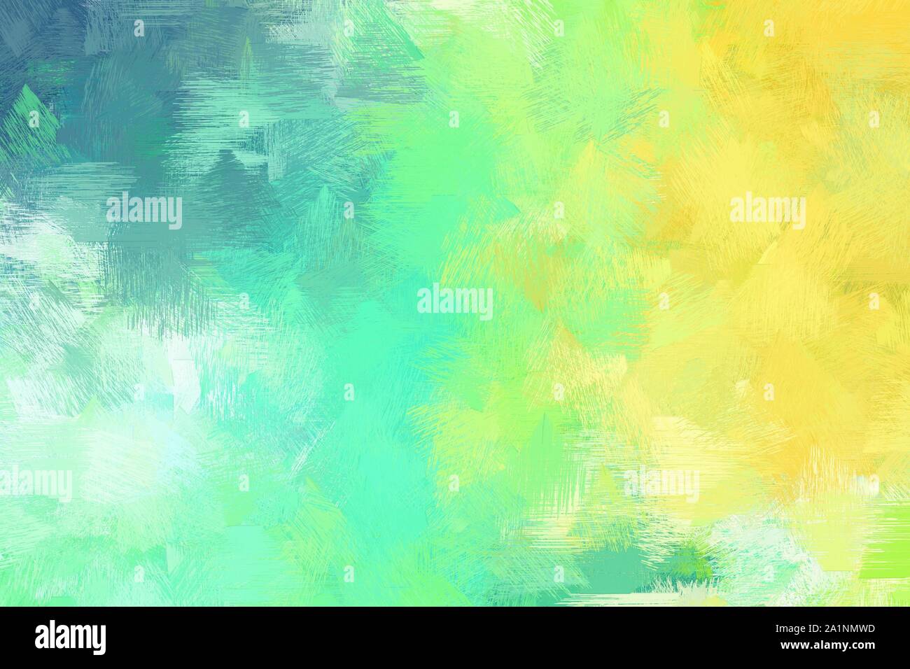 vintage brush painted artwork with pale green, light green and blue ...