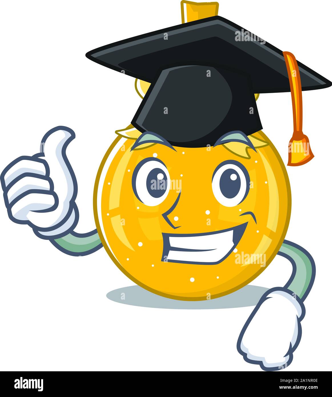 Graduation Ball Vector Graduation christmas ball gold shape the cartoon Stock Vector Image ...
