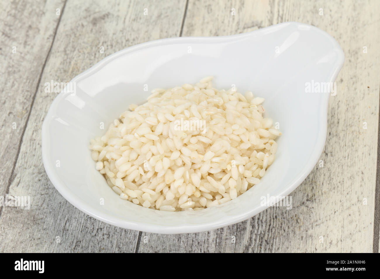 Raw Arborio rice for Italian risotto Stock Photo Alamy