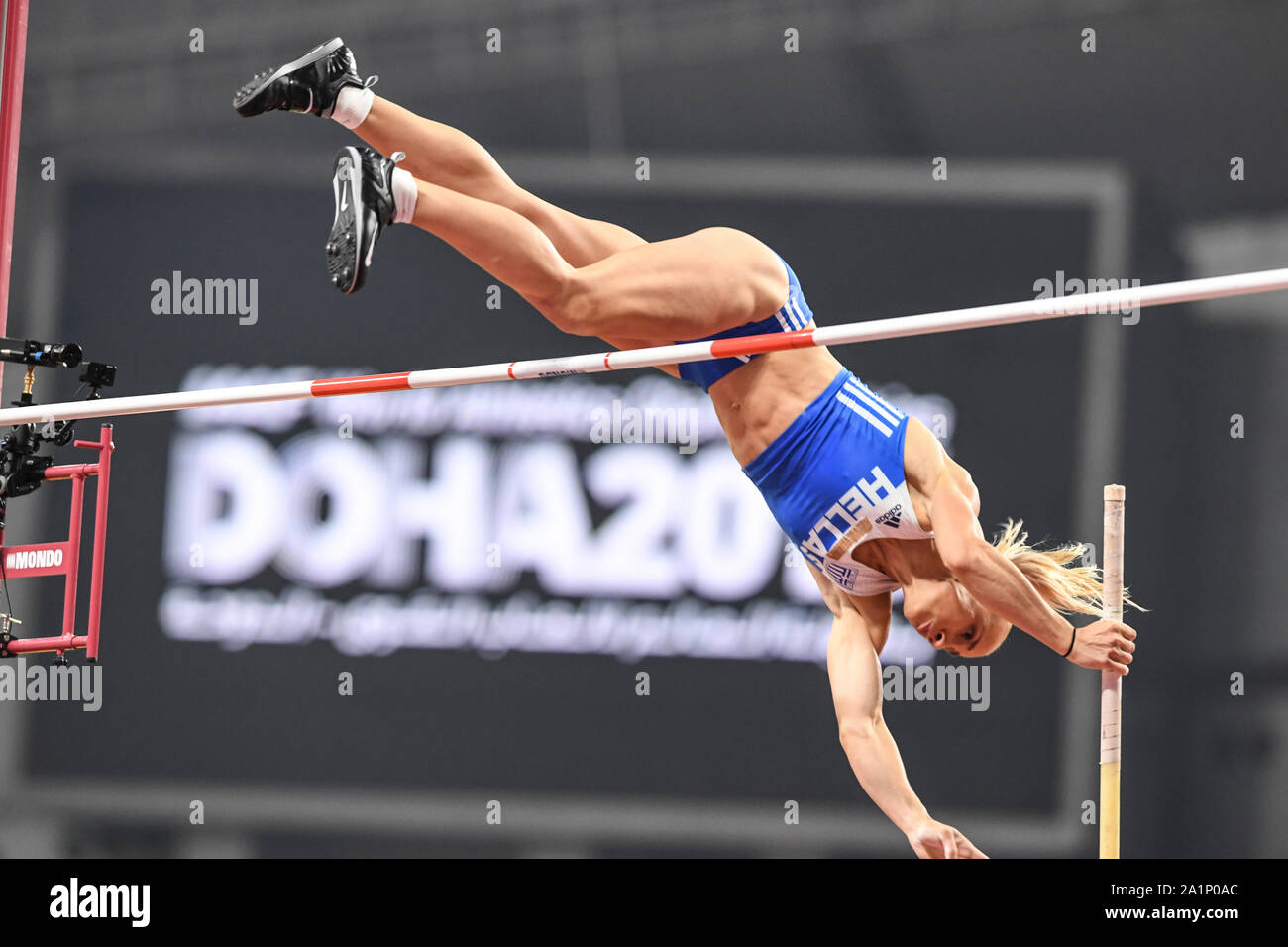Nikoleta Kiriakopoulou. Pole Vault Women. IAAF World Athletics Championships, Doha 2019 Stock