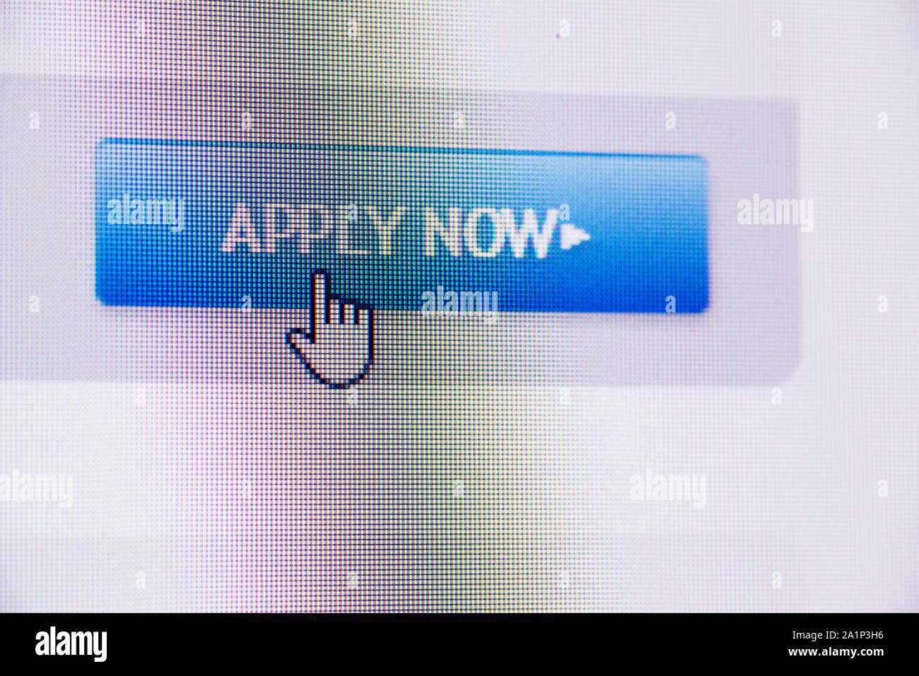 Close Up Of Web Icon On Led Screen Stock Photo Alamy