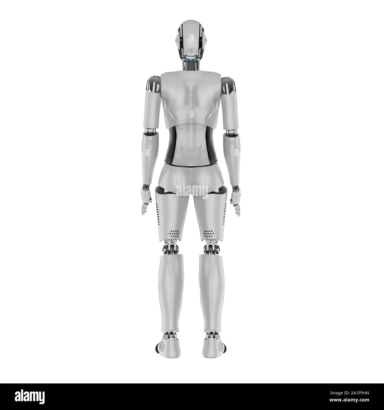 3d rendering female cyborg or robot full body isolated on white Stock Photo  - Alamy