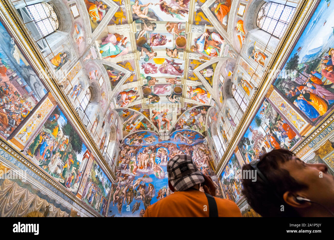 Sistine Chapel, Vatican Museums, Vatican, Rome, Italy, Europe Stock ...