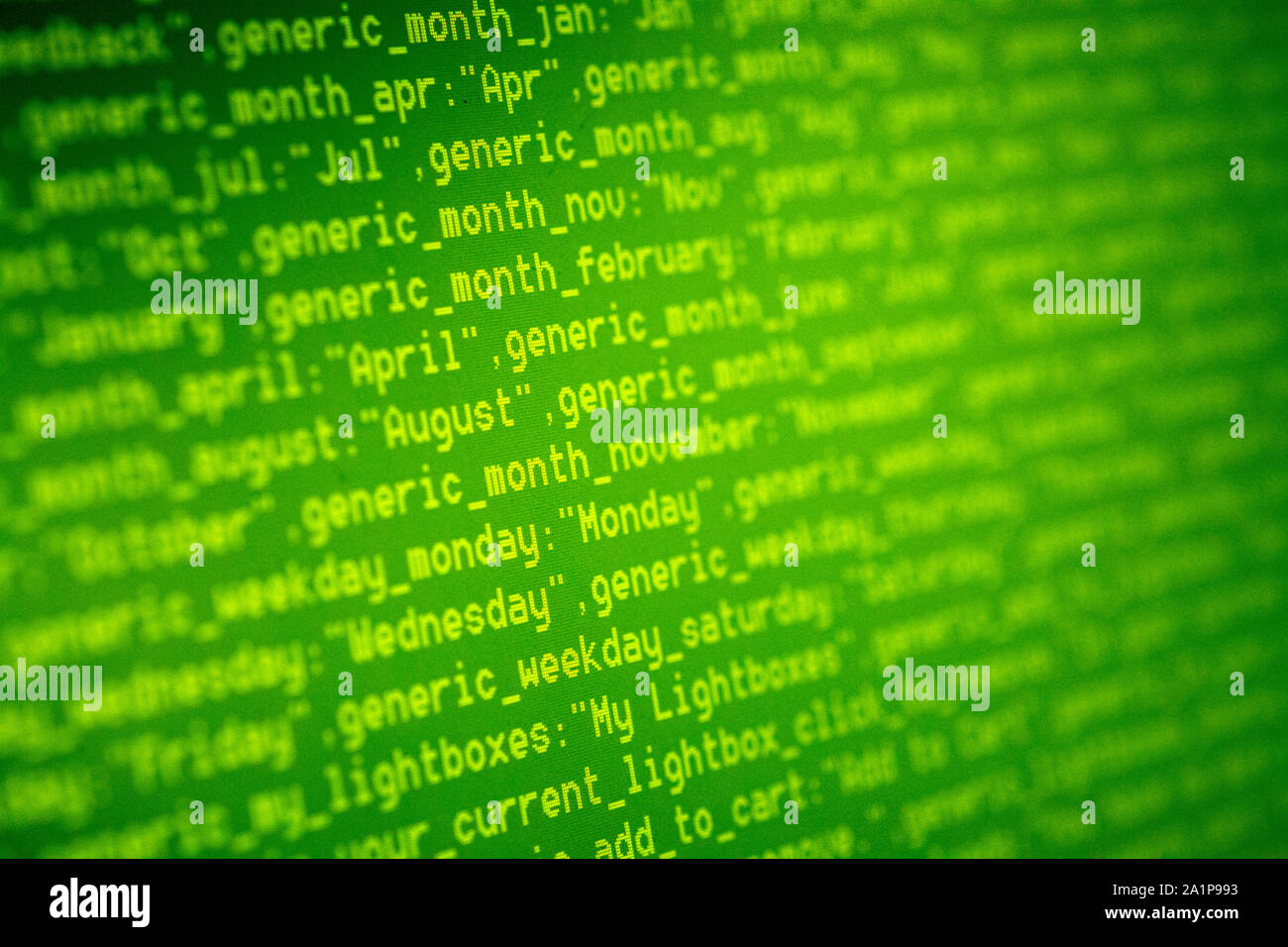 Computer html codes hi-res stock photography and images - Alamy