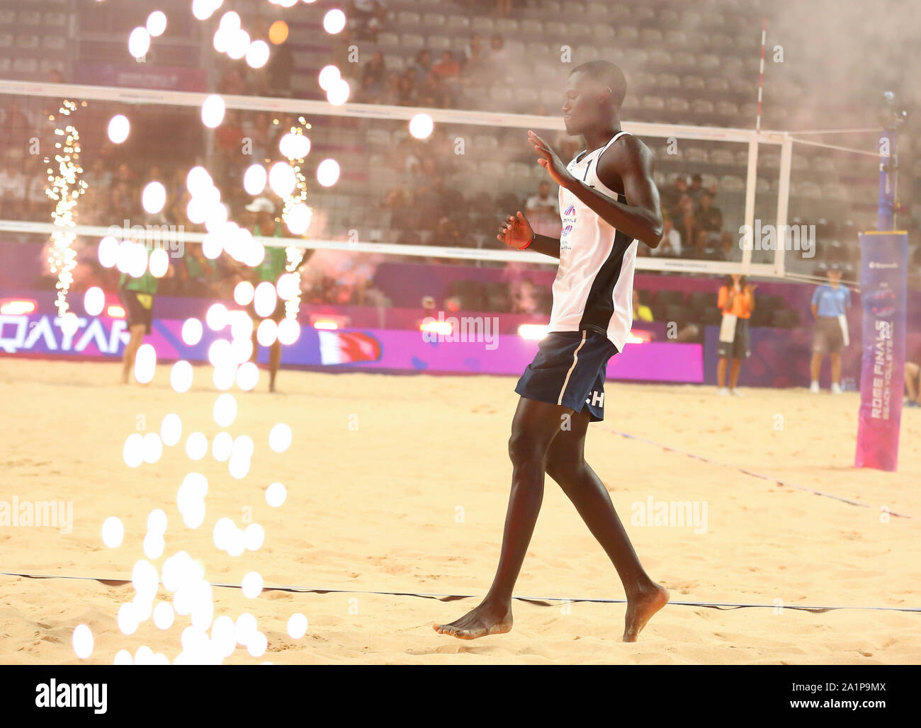 Rebecca Cavalcanti Barbosa Silva (BRA) celebrates during the Beach Volley  Rome World Tour Finals at the Foro Italico in Rome, Italy on September 8,  2019 (Photo by Matteo Ciambelli/NurPhoto Stock Photo - Alamy