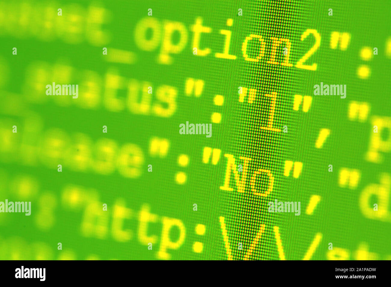 Digital Led Display Utf 8 Using Css Close up of HTML codes on LED screen Stock Photo - Alamy