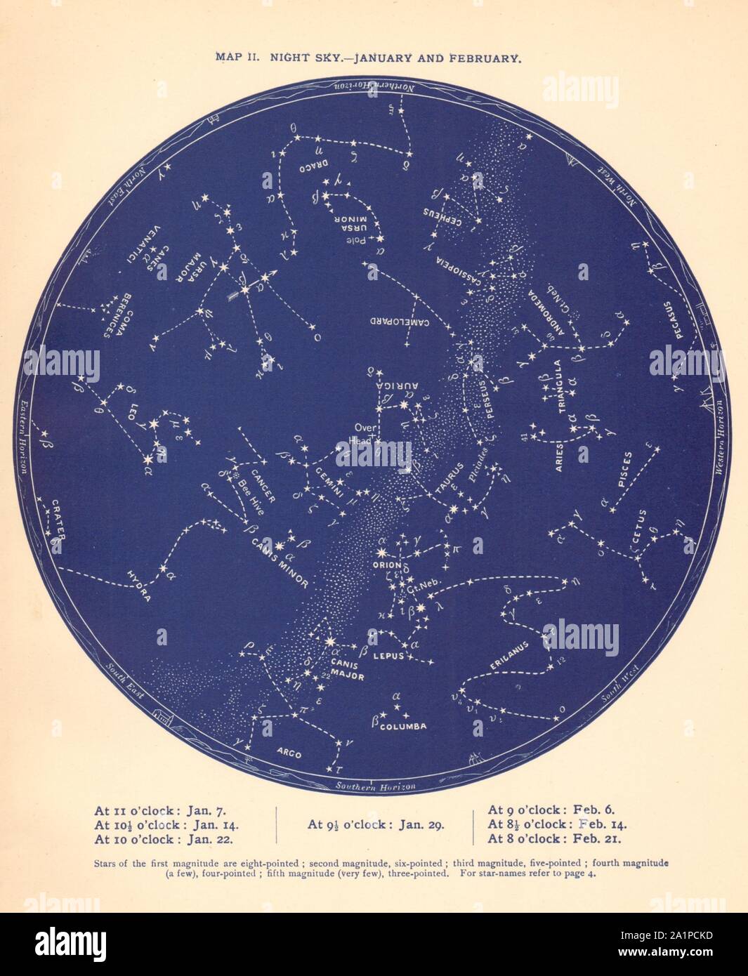 Map Of Constellations Of The Night Sky Night Sky Map High Resolution Stock Photography And Images - Alamy