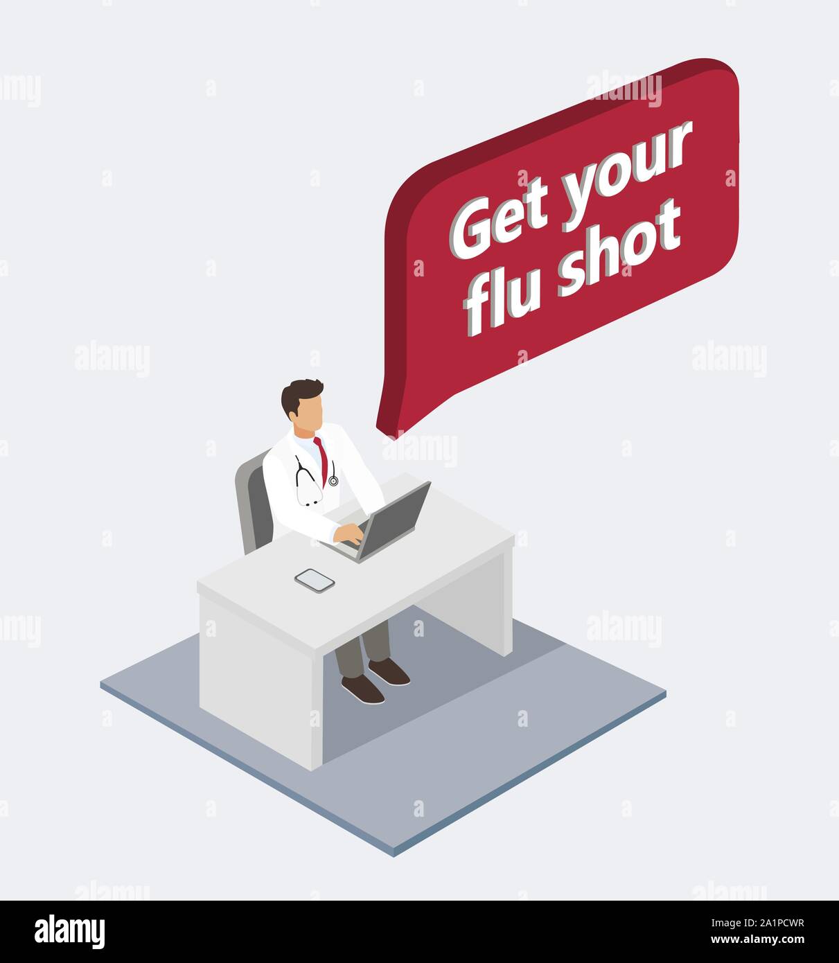 Flu Vaccination Poster Stock Photos Flu Vaccination Poster Stock